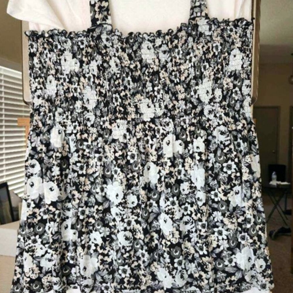 Lascana Smocked Bandeau Top - Size M (8-10)